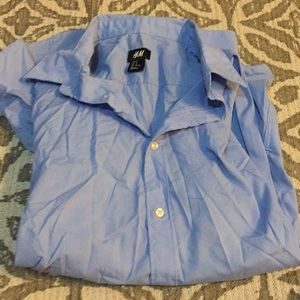 Blue H&M Button Up Shirt - slim fit!